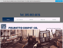 Tablet Screenshot of palmettocarpetmiami.com